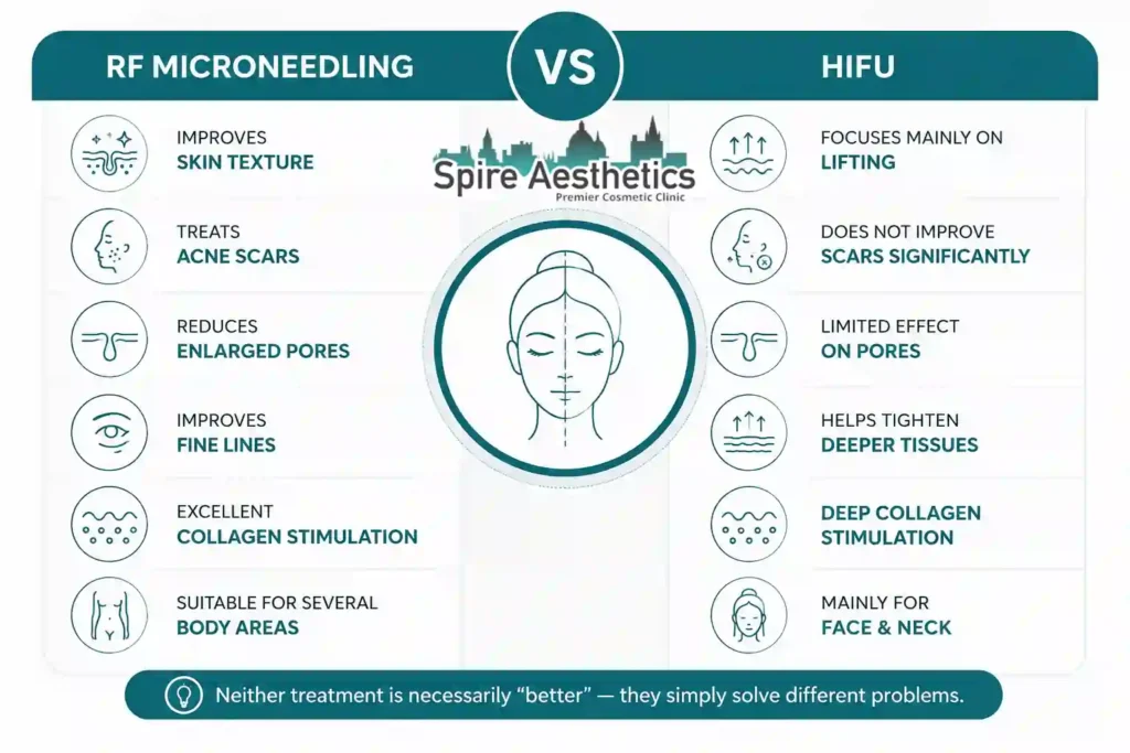 RF Microneedling vs HIFU: Which Treatment Gives Better Results Clydebank?